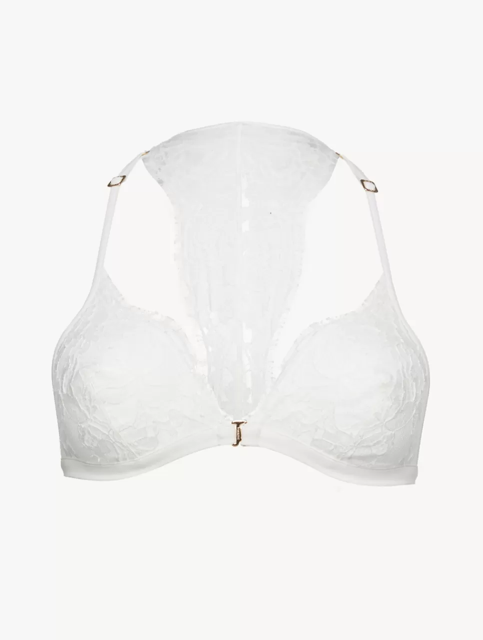 La Perla Sujetador De Triángulo Suave Con Encaje Leavers De Algodón De Color Roto Blanco Sale