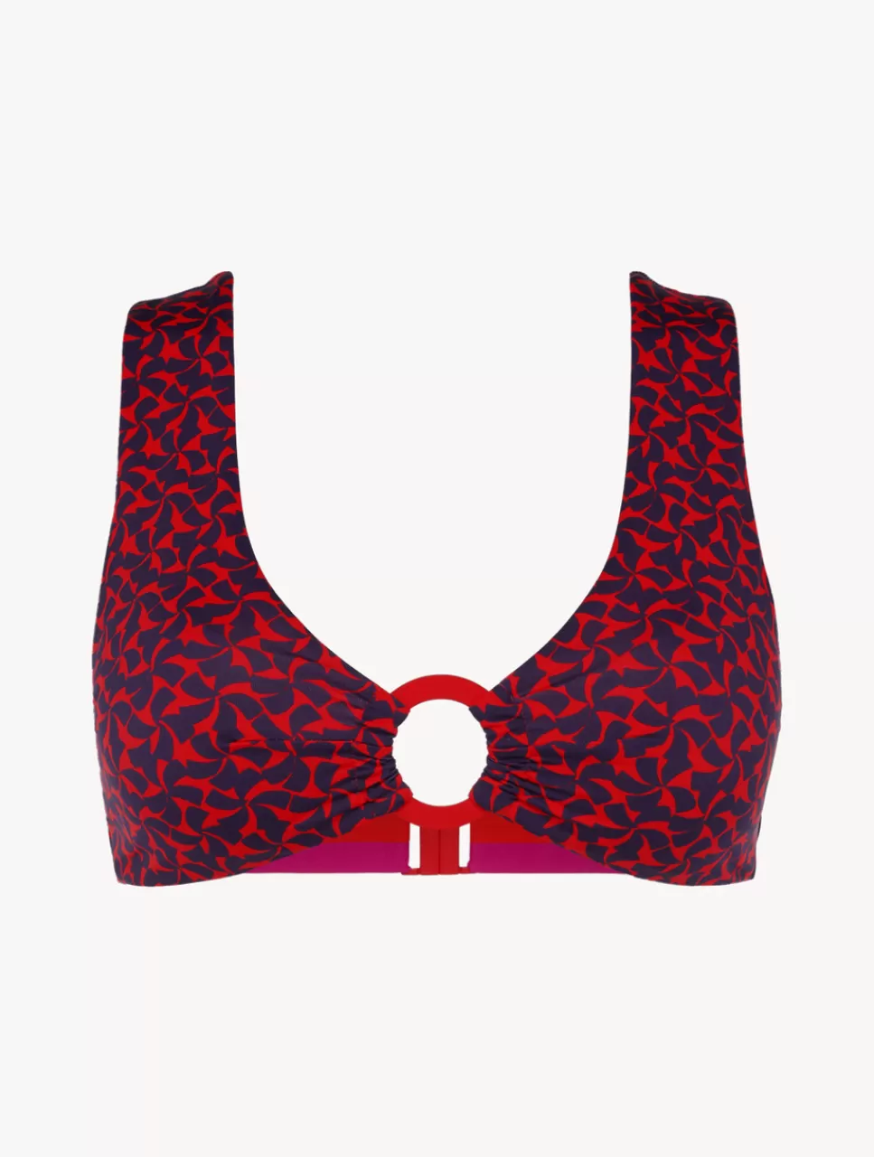 La Perla Sujetador Largo De Bikini De Color Rojo Y Azul Rojoyazul Store