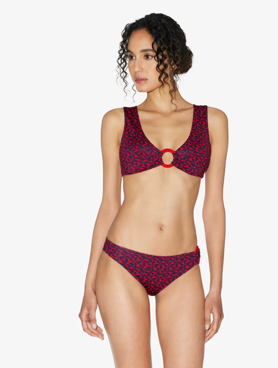 La Perla Sujetador Largo De Bikini De Color Rojo Y Azul Rojoyazul Store