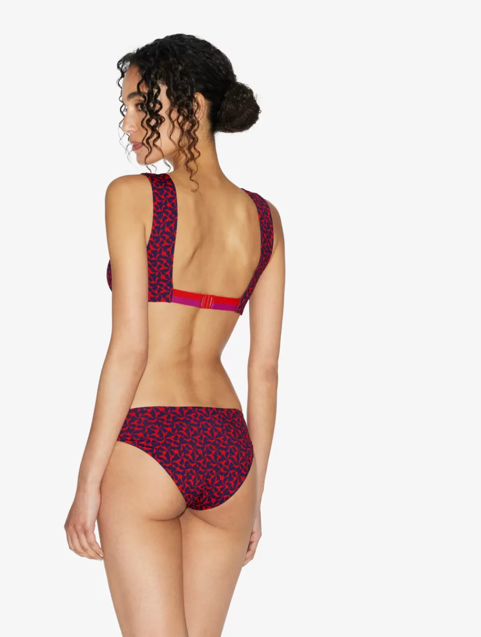 La Perla Sujetador Largo De Bikini De Color Rojo Y Azul Rojoyazul Store