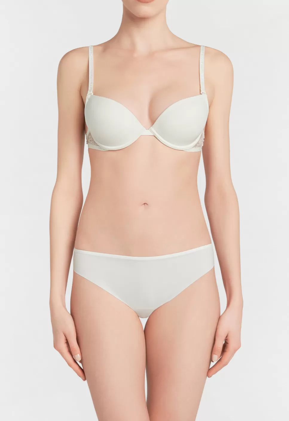 La Perla Sujetador Multifuncional T-shirt De Lycra® Con Encaje Chantilly Color Blanco White Sale