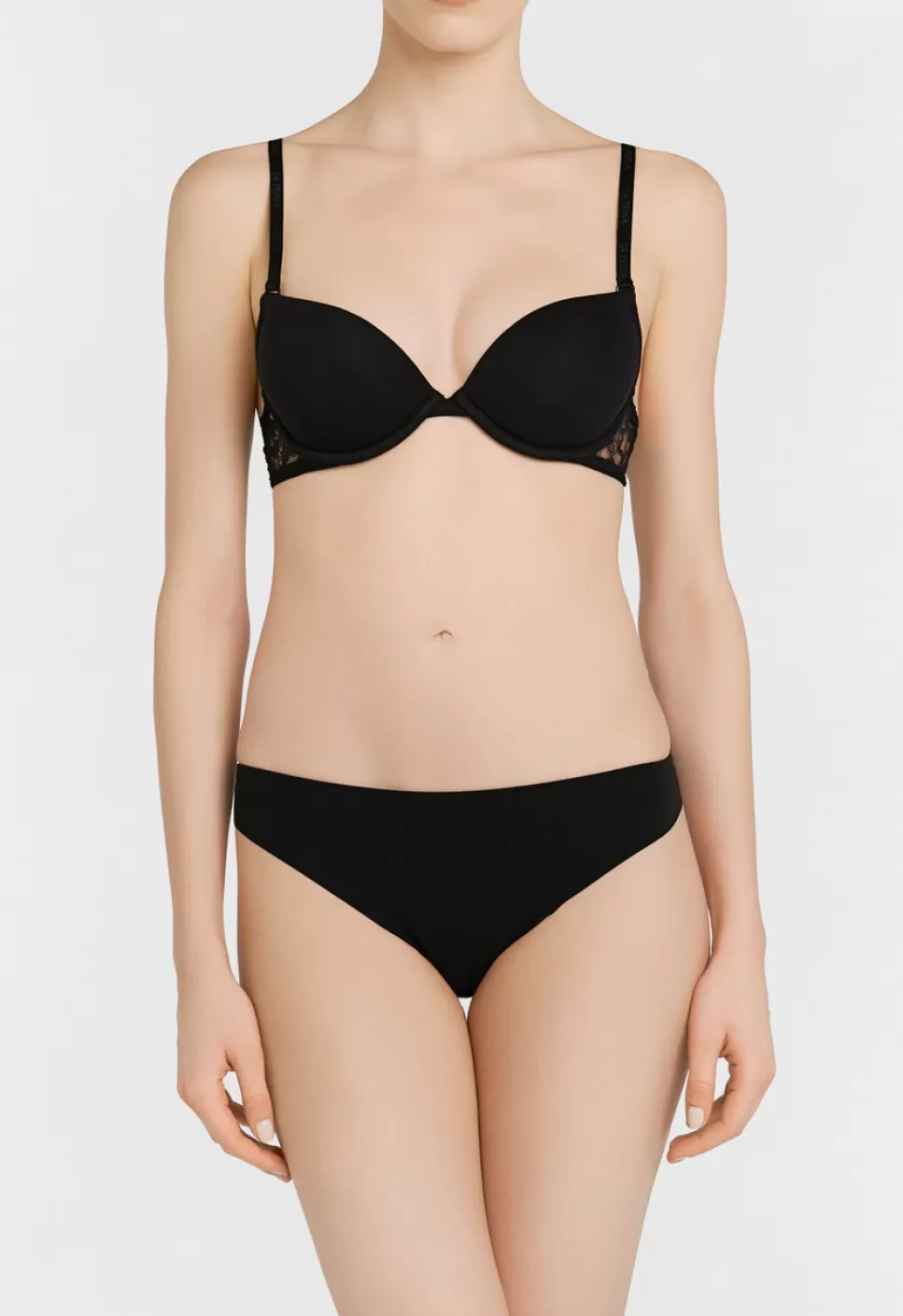 La Perla Sujetador Multifuncional T-shirt De Lycra® Con Encaje Chantilly Color Negro Black Flash Sale
