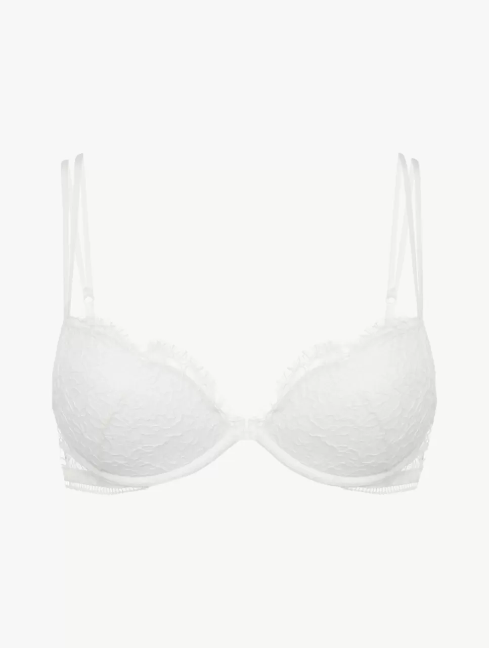 La Perla Sujetador Push Up Con Encaje De Color Hueso Blanco New