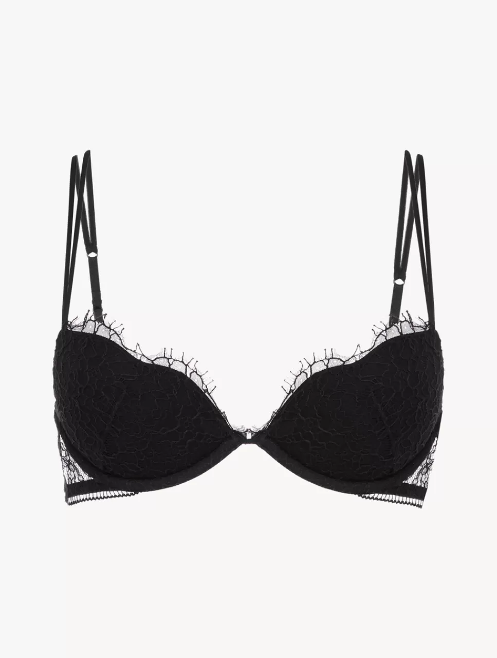 La Perla Sujetador Push Up Con Encaje De Color Ónix Negro Fashion