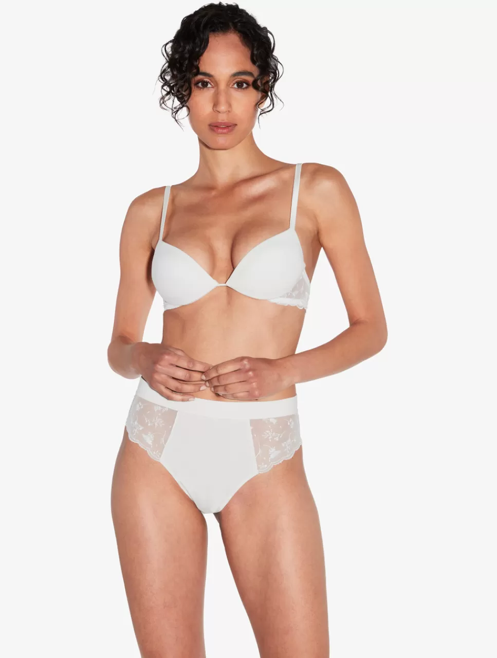 La Perla Sujetador Push Up Hueso Con Tul Bordado Blanco Best