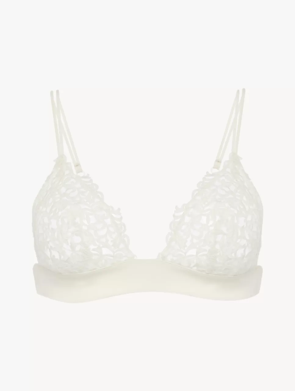 La Perla Sujetador Triangular Blanquecino Con Macramé OffWhite Flash Sale