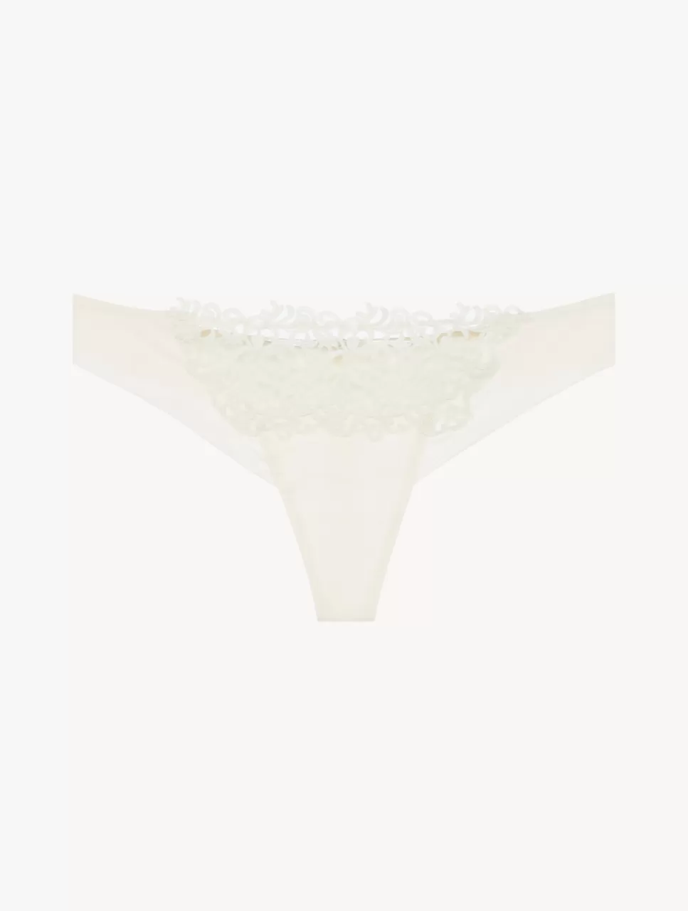 La Perla Tanga Blanquecino Con Macramé OffWhite Online