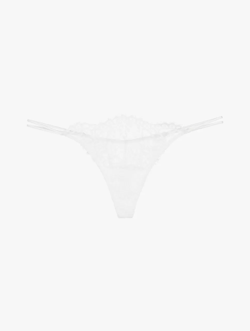 La Perla Tanga Blanquecino De Encaje Leavers White Store