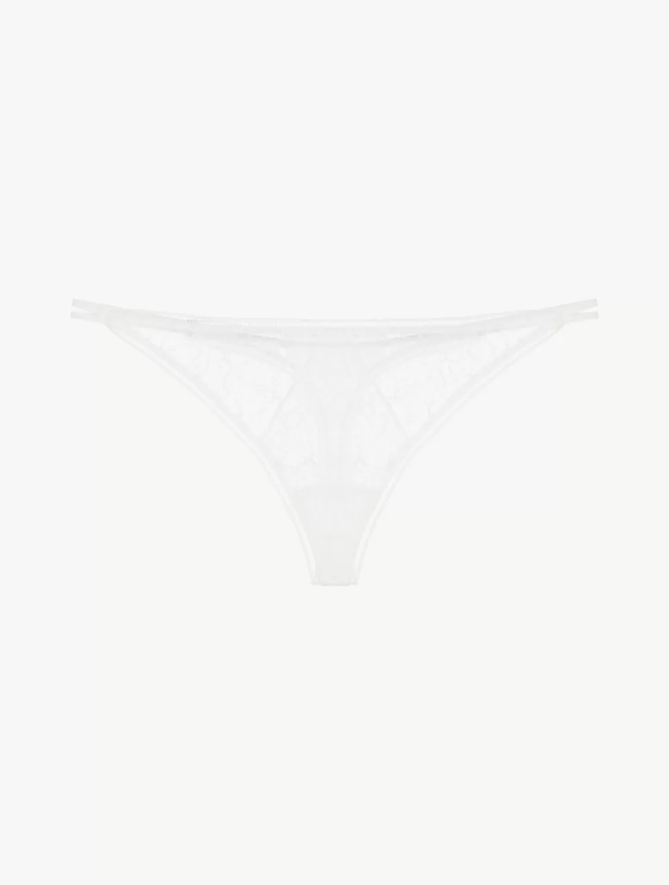 La Perla Tanga Con Encaje De Color Hueso Blanco Clearance