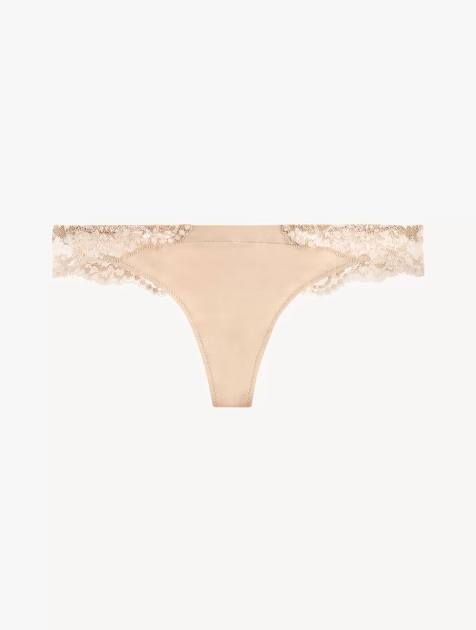 La Perla Tanga De Algodón Natural Nude Clearance