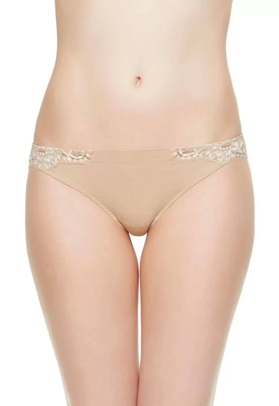 La Perla Tanga De Algodón Natural Nude Clearance