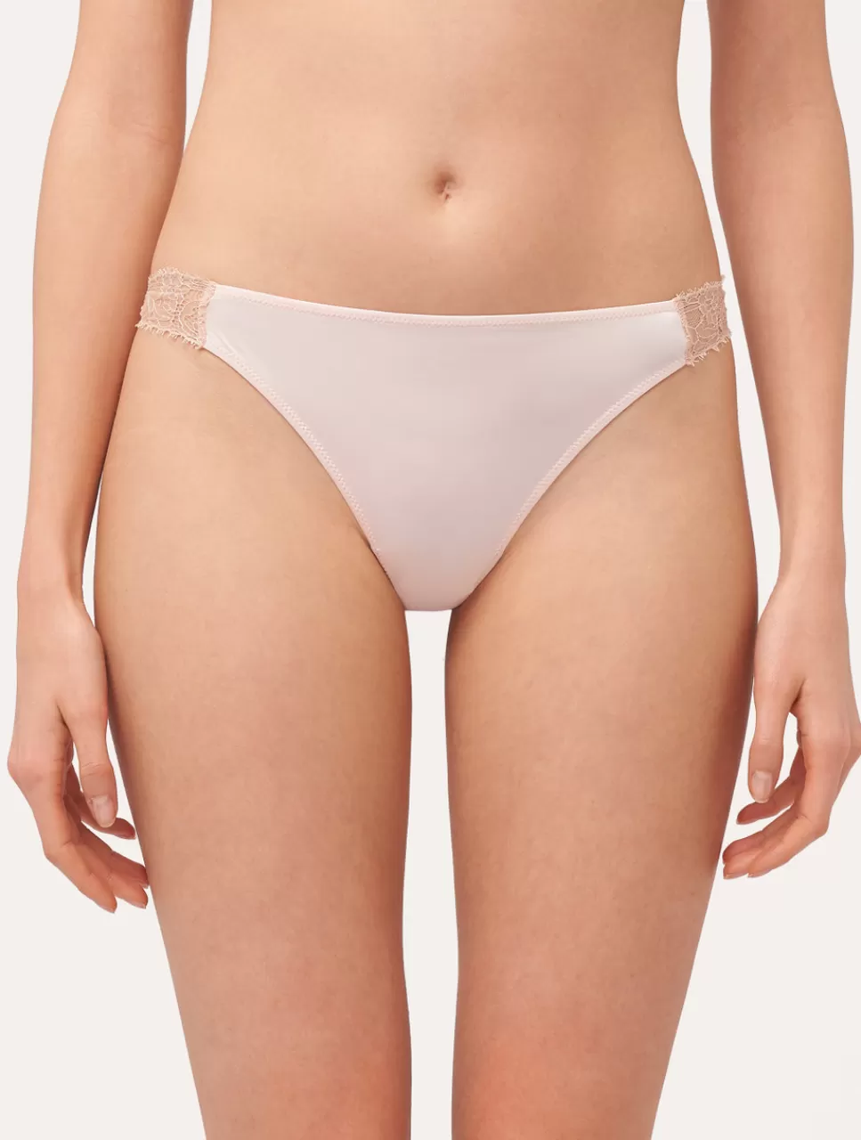 La Perla Tanga De Encaje En Rosa Pink New