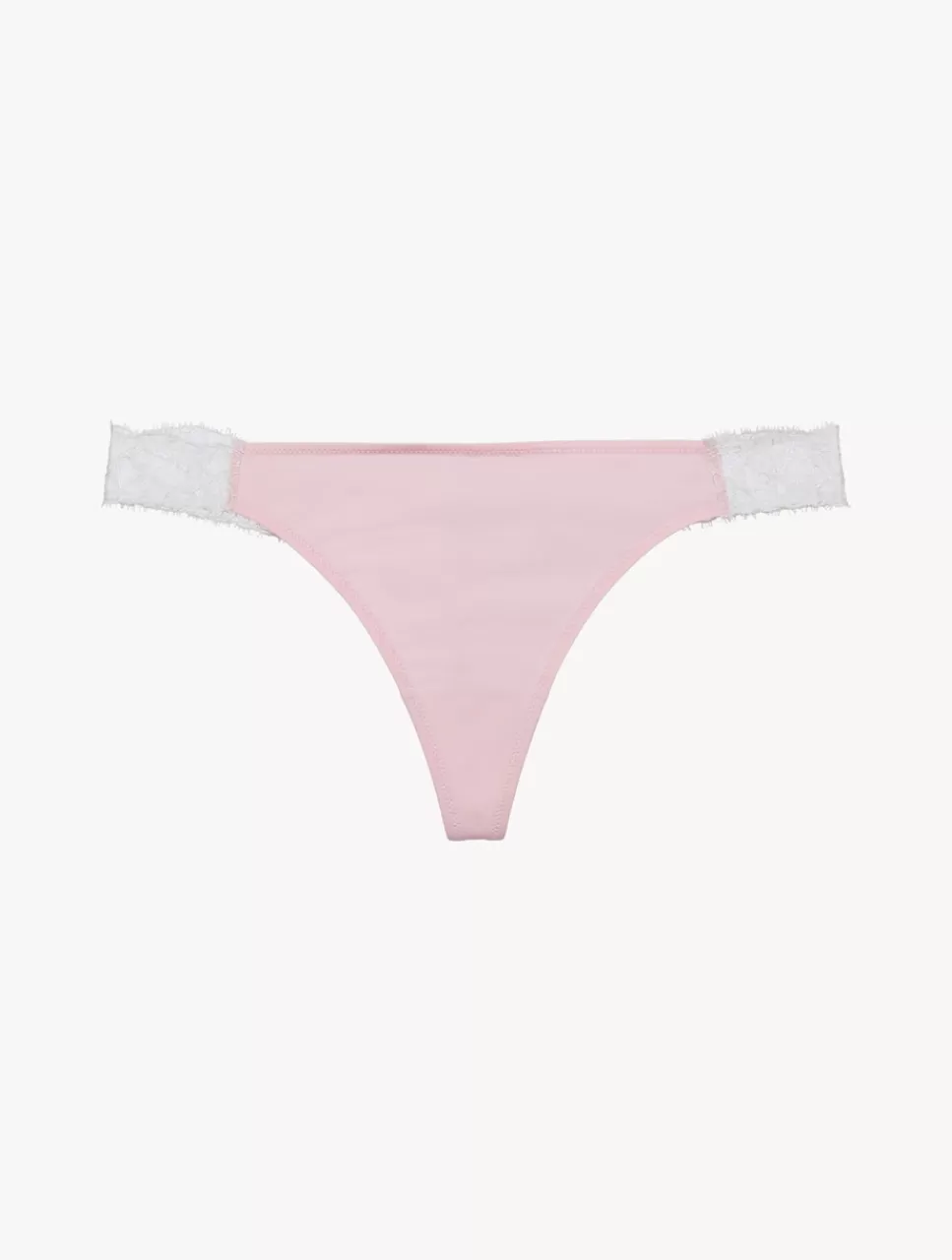 La Perla Tanga De Encaje En Rosa Y Crema Rose Shop