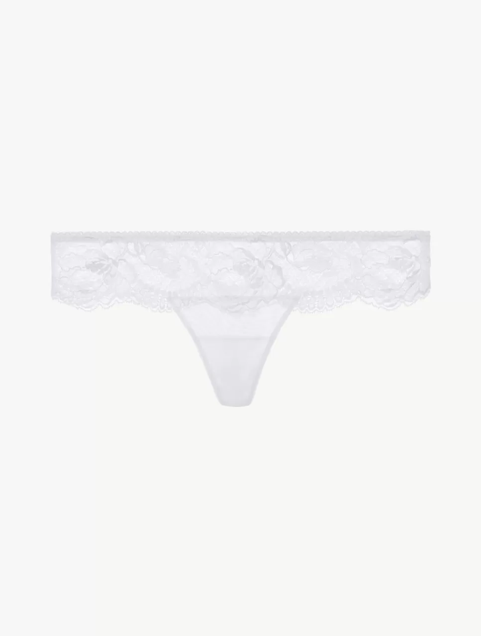 La Perla Tanga De Encaje Leavers Stretch Blanco White Best Sale