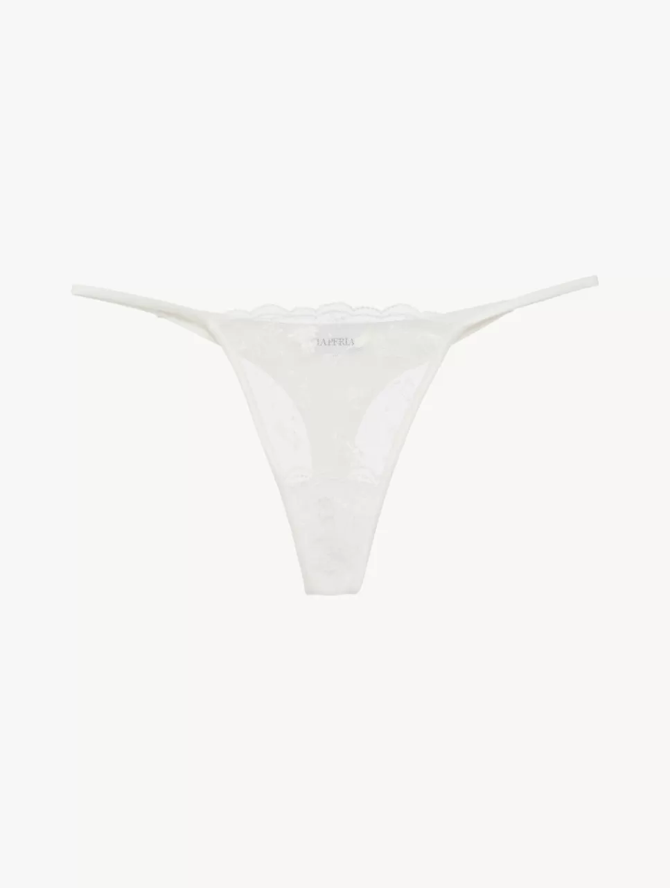 La Perla Tanga En Hueso Con Tul Bordado Blanco Cheap