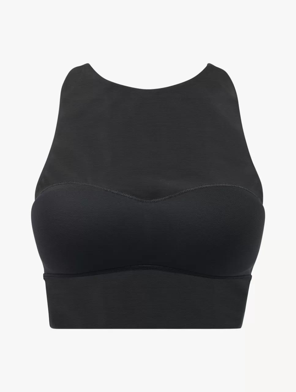 La Perla Top Corto De Tul Elástico Negro Black Discount