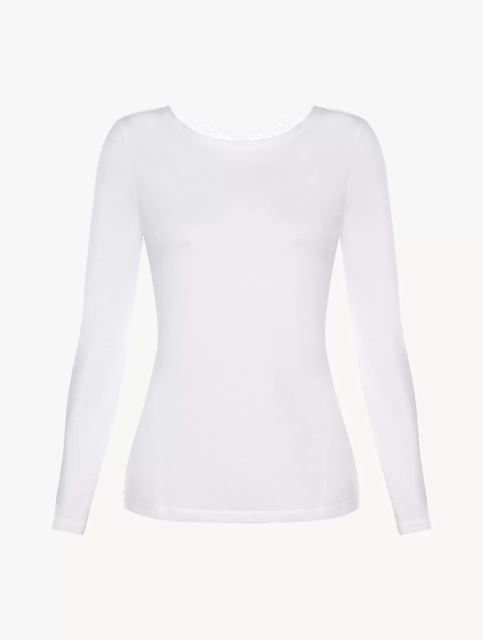 La Perla Top De Manga Larga De Algodón Blanco White Store