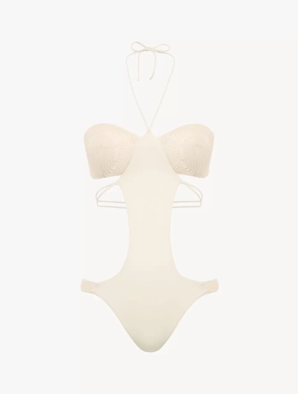 La Perla Trikini De Color Champán Con Cuentas Beige Shop