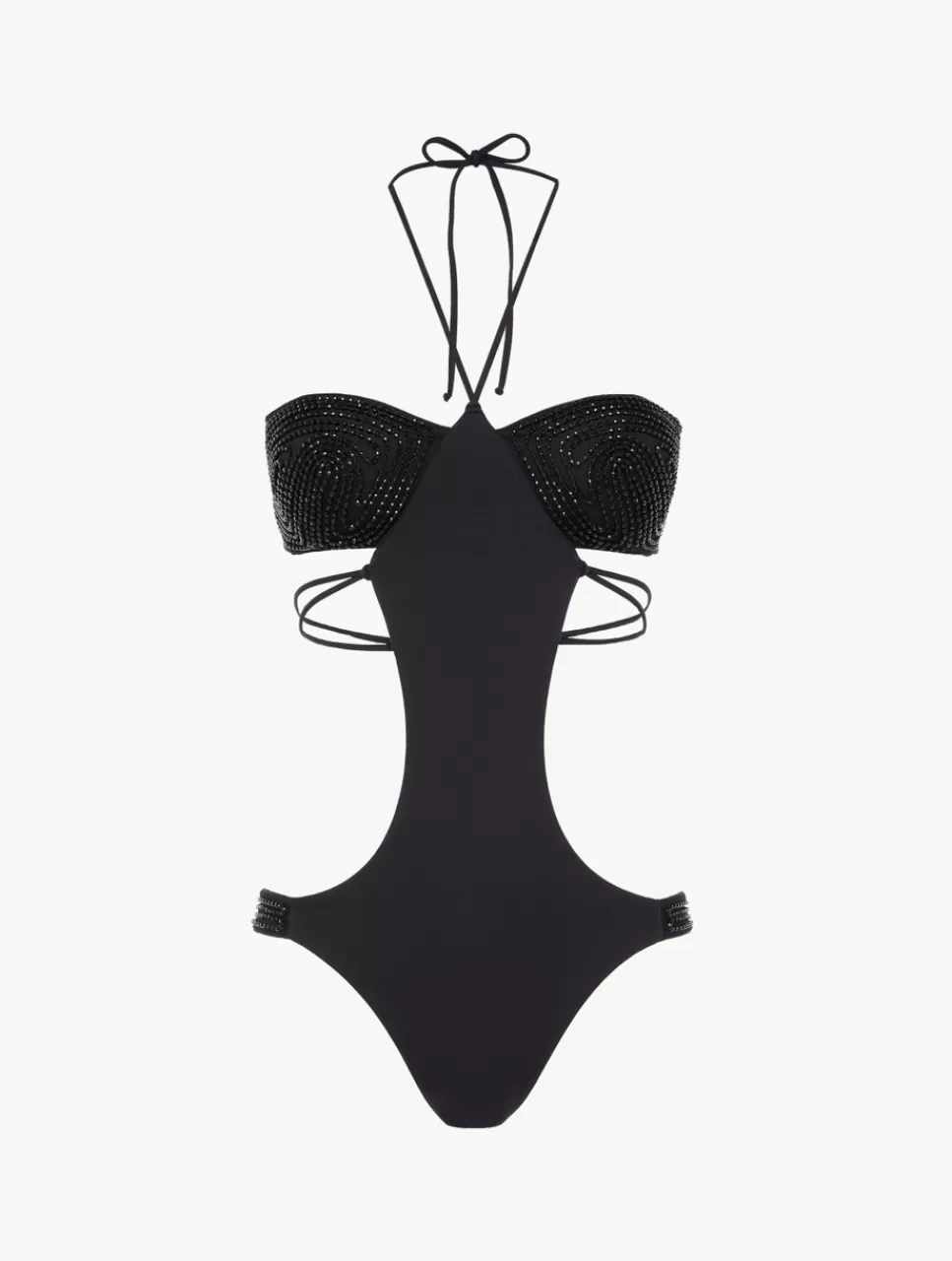 La Perla Trikini De Color Con Cuentas Negro Sale