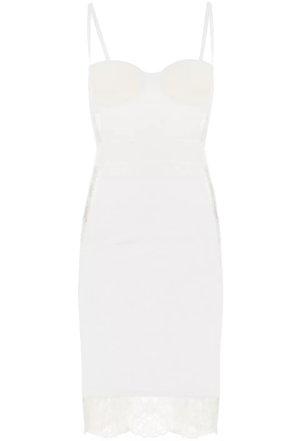 La Perla Vestido Estilo Camisón Acolchado Con Aros Blanco Sale