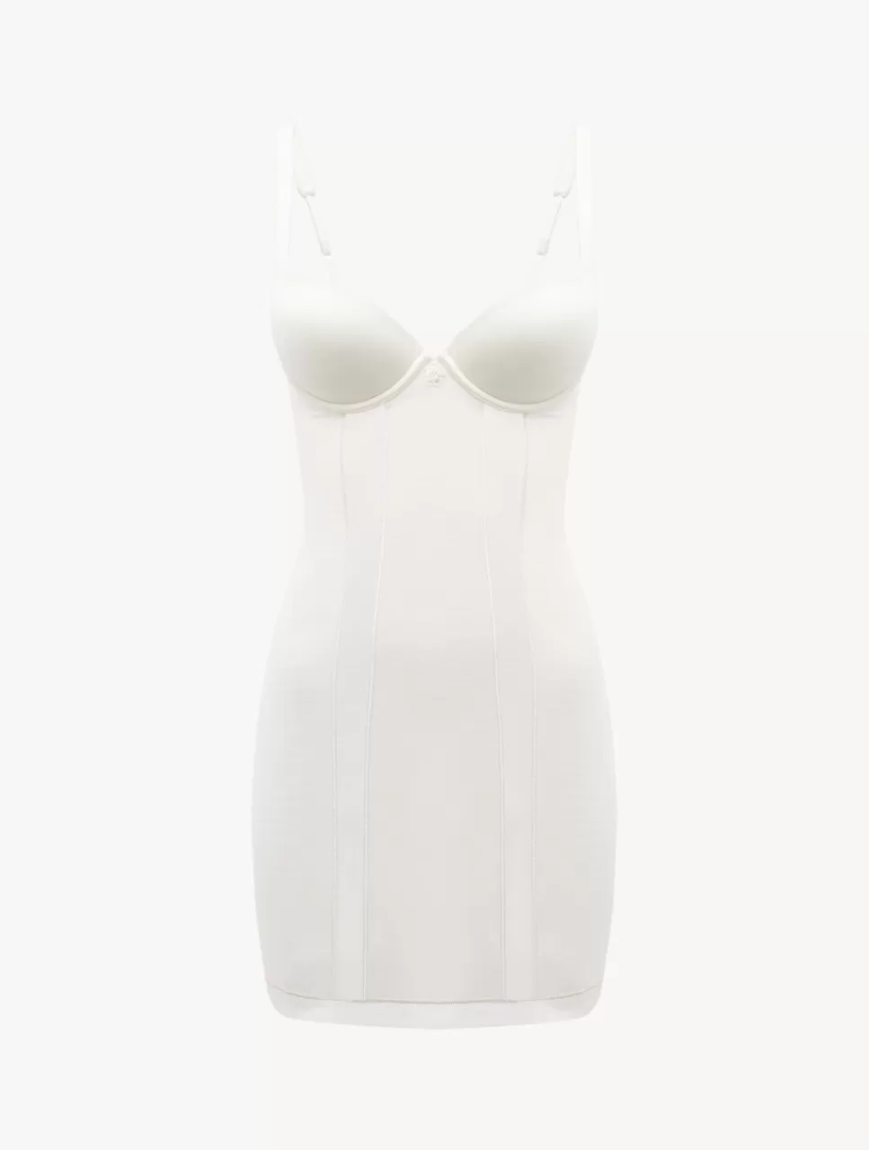 La Perla Vestido Estilo Camisón De Tul Elástico Blanquecino Off-White Fashion