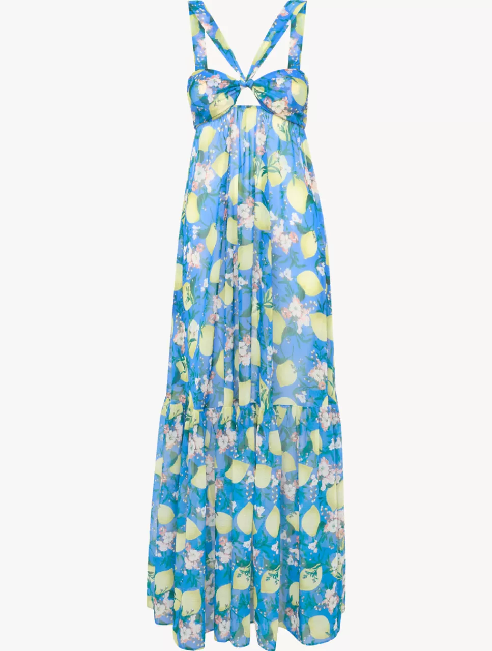 La Perla Vestido Maxi Estampado De Color Azul Cheap