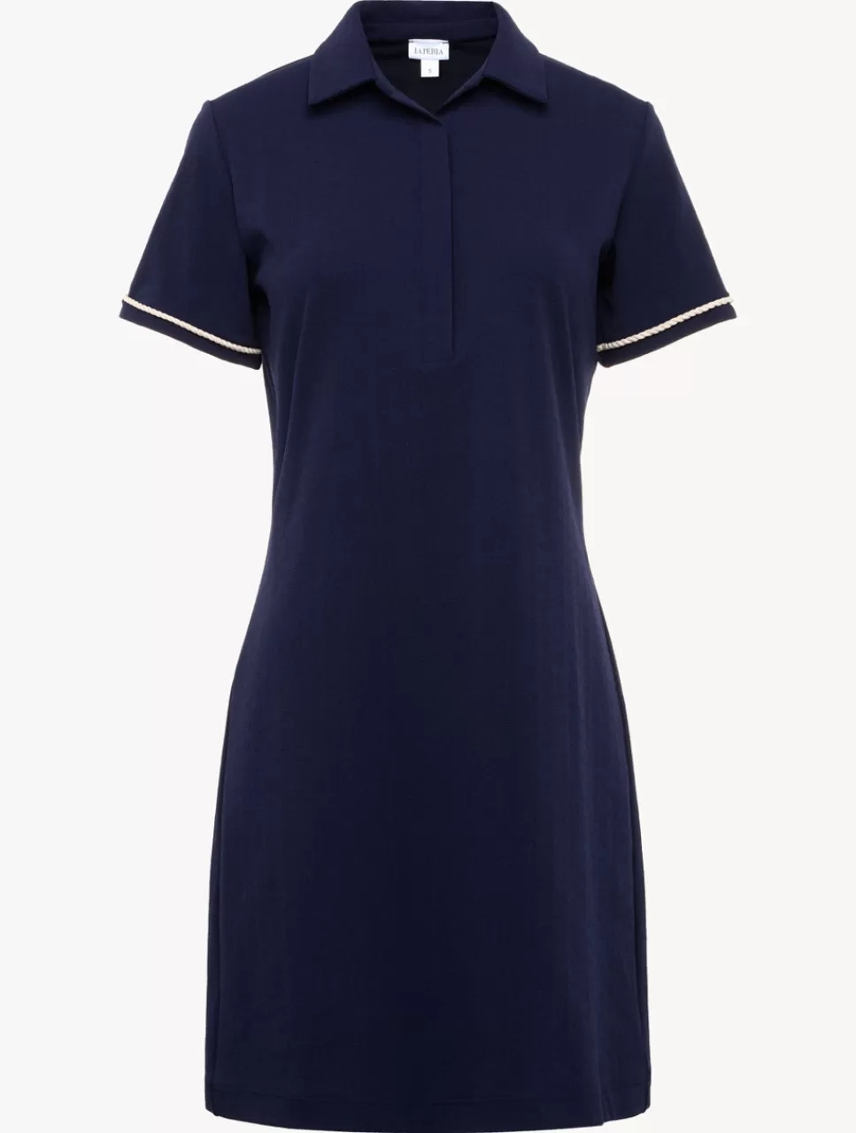 La Perla Vestido Polo Con Monograma Marino Azul Cheap