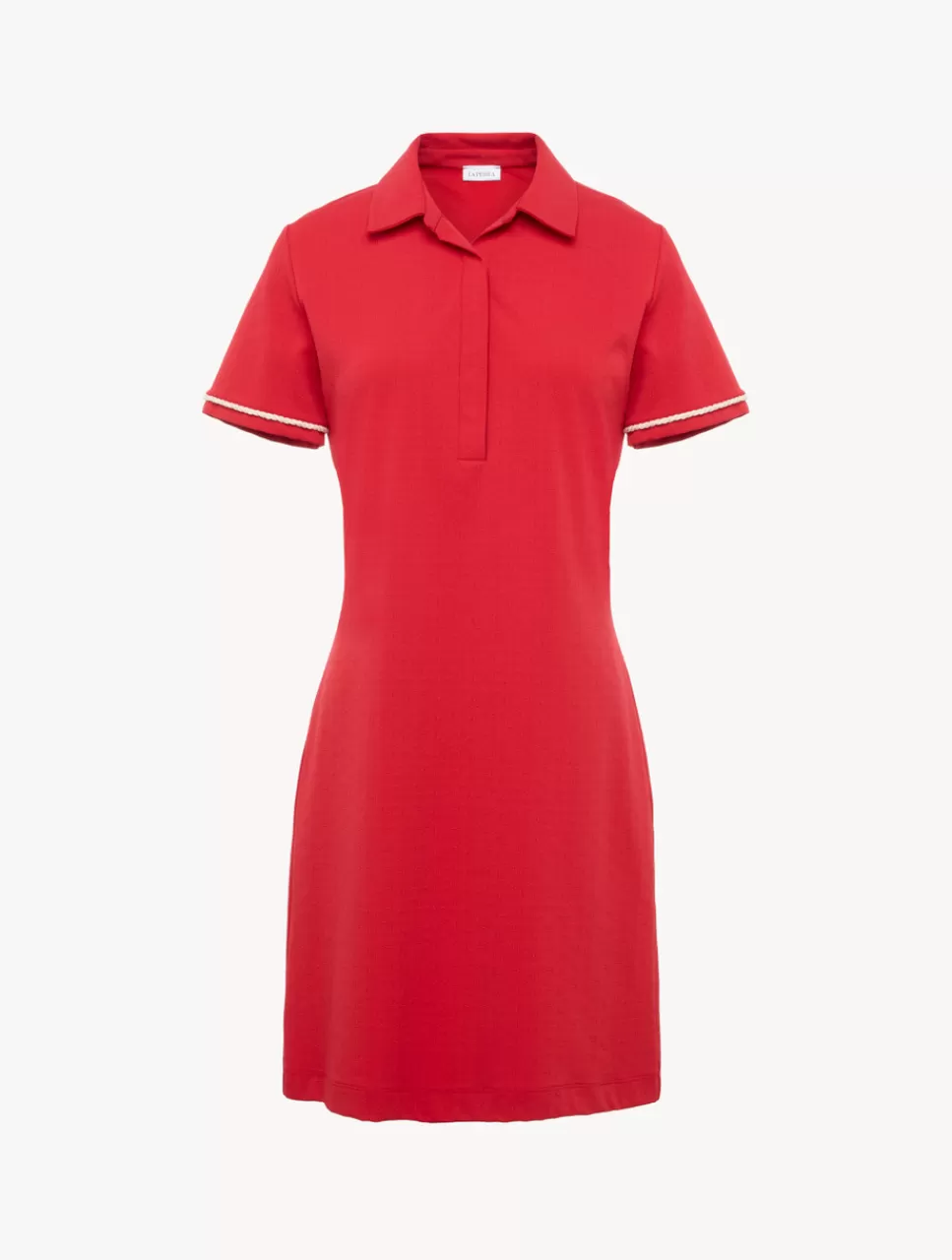 La Perla Vestido Polo Con Monograma Rojo Cheap